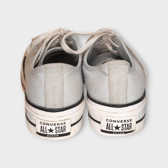Women Converse All Stars RENEW 100% Recycled Polyester Canvas Blue White Size 8 - Picture 4 of 11